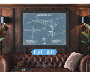 Cutler West Cessna 172 Original Blueprint Art