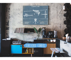 Cutler West Cessna 182 Original Blueprint Art