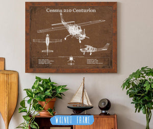 Cutler West Cessna 210 Centurion Original Blueprint Art