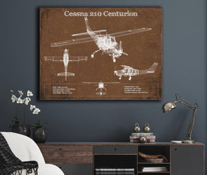 Cutler West Cessna 210 Centurion Original Blueprint Art