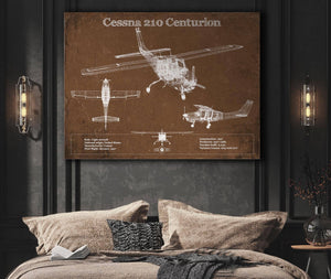 Cutler West Cessna 210 Centurion Original Blueprint Art