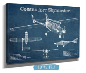 Cutler West Cessna 337 Skymaster Air Taxi Aircraft Original Blueprint Art