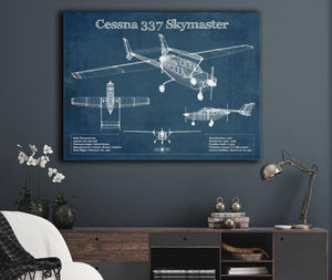 Cutler West Cessna 337 Skymaster Air Taxi Aircraft Original Blueprint Art