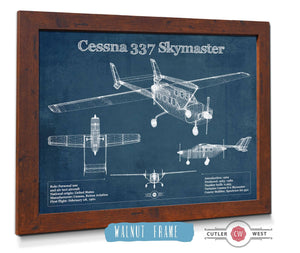 Cutler West Cessna 337 Skymaster Air Taxi Aircraft Original Blueprint Art
