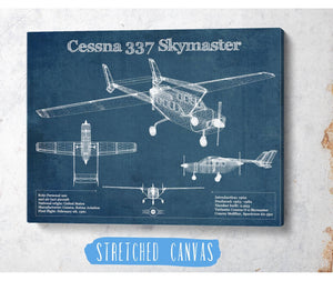 Cutler West Cessna 337 Skymaster Air Taxi Aircraft Original Blueprint Art