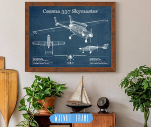 Cutler West Cessna 337 Skymaster Air Taxi Aircraft Original Blueprint Art