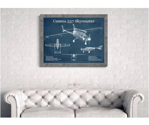 Cutler West Cessna 337 Skymaster Air Taxi Aircraft Original Blueprint Art