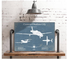 Cutler West Cessna Citation CJ3 Original Blueprint Art