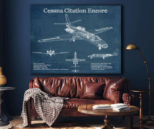 Cutler West Cessna Citation Encore Jet Original Blueprint Art