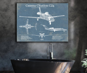 Cutler West Cessna Citation II Original Blueprint Art