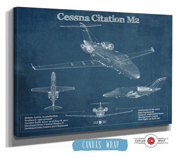 Cutler West Cessna Citation M2 Original Blueprint Art