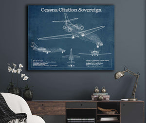 Cutler West Cessna Citation Sovereign Original Blueprint Art