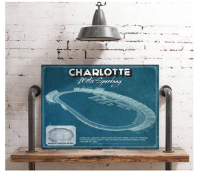 Cutler West Charlotte Motor Raceway NASCAR Race Track Print