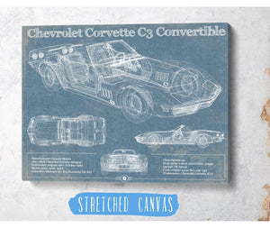 Cutler West Chevrolet Corvette C3 Convertible Vintage Auto Print