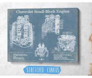 Cutler West Chevrolet Small-Block Engine Vintage Blueprint Auto Engine Patent Print