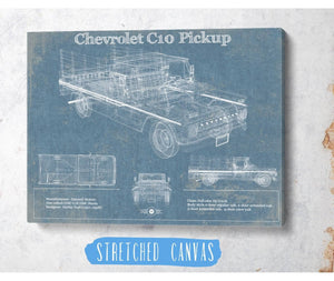 Cutler West Chevy C10 Pickup Vintage Blueprint Auto Print