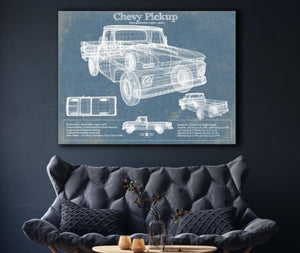 Cutler West Chevy Pickup, First Generation 1960-1966 Vintage Auto Print