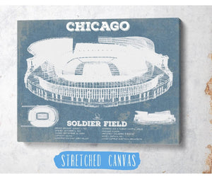 Cutler West Chicago Bears Stadium Seating Chart Soldier Field Vintage Football Print