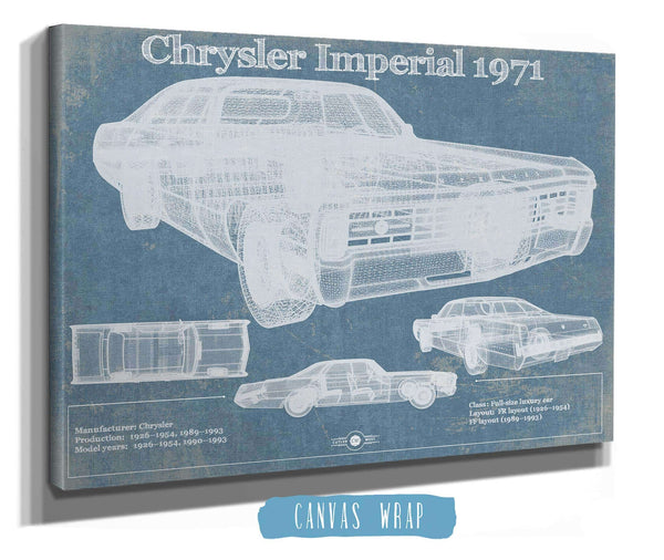 Cutler West Chrysler Imperial 1971 Vintage Car Print