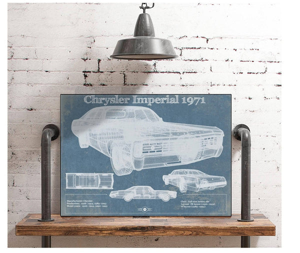 Cutler West Chrysler Imperial 1971 Vintage Car Print