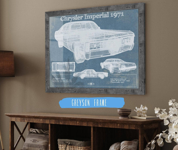 Cutler West Chrysler Imperial 1971 Vintage Car Print