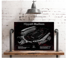 Cutler West Cincinnati Bearcats - Vintage Nippert Stadium Team Color Art Print