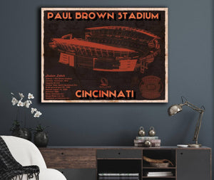 Cutler West Cincinnati Bengals Paul Brown Stadium - Vintage Football Print