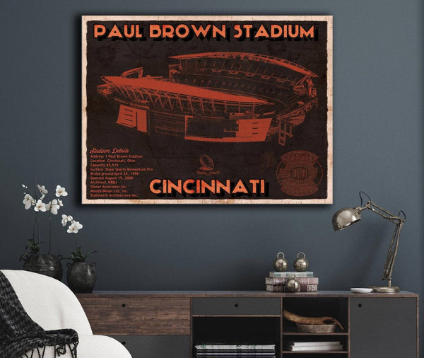 Cutler West Cincinnati Bengals Paul Brown Stadium - Vintage Football Print