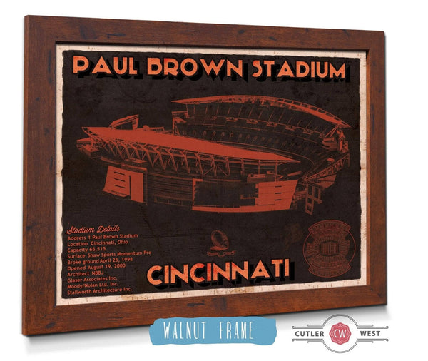 Cutler West Cincinnati Bengals Paul Brown Stadium - Vintage Football Print