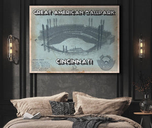 Cutler West Cincinnati Reds Great American Ballpark Seating Chart - Vintage Baseball Fan Print