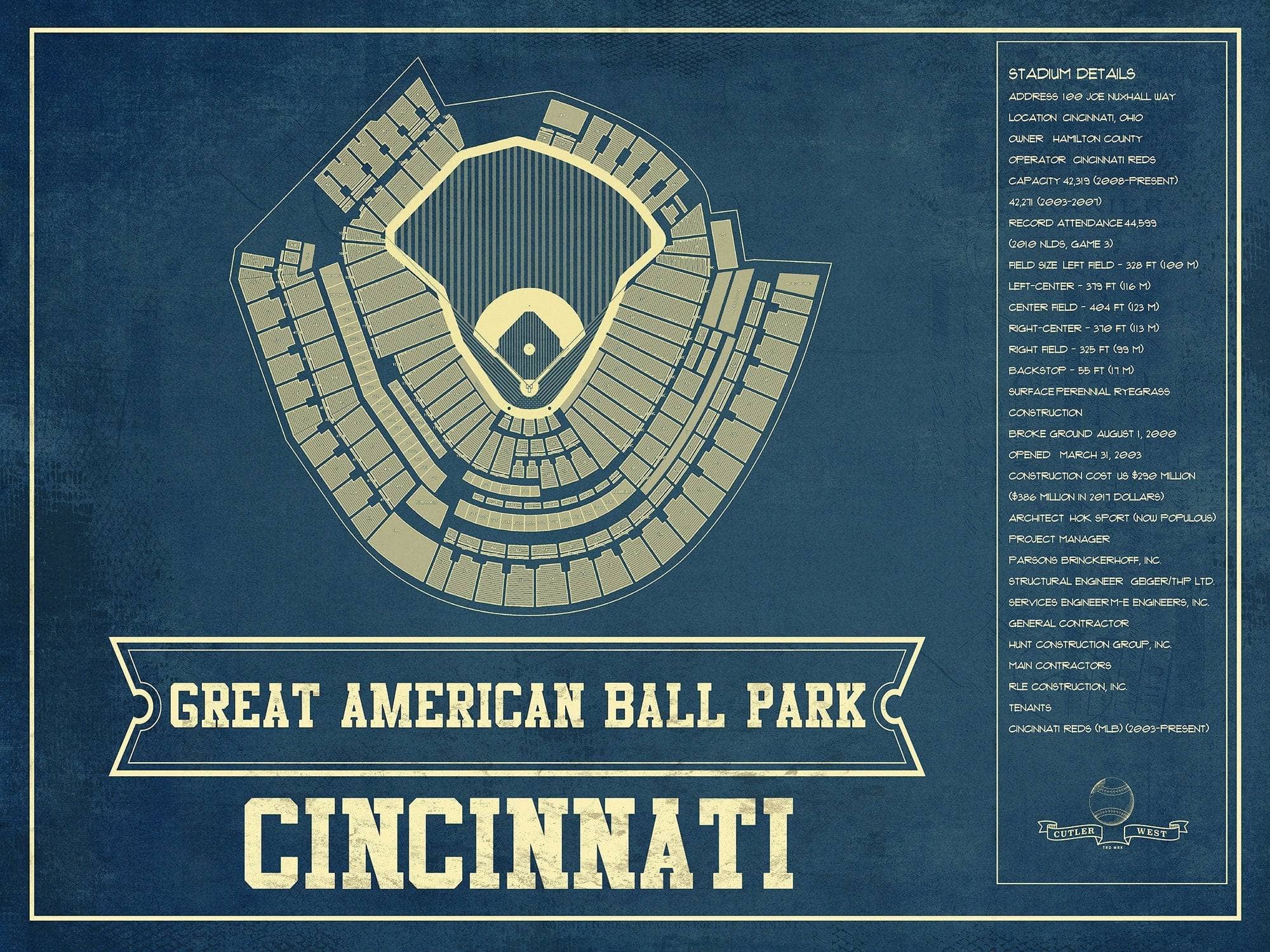 Cincinnati Reds Seating Chart - Great American Ball Park