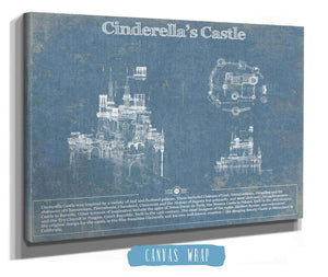Cutler West Cinderella's Castle Disney Patent Print