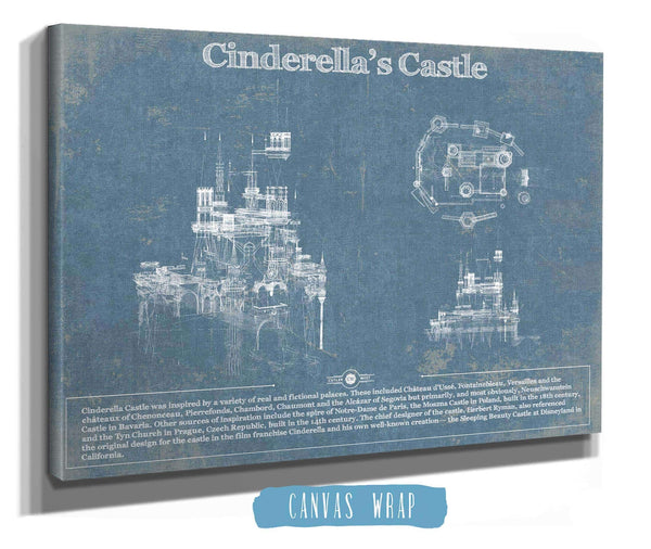 Cutler West Cinderella's Castle Disney Patent Print