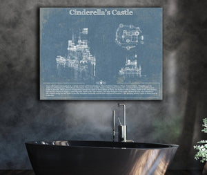 Cutler West Cinderella's Castle Disney Patent Print