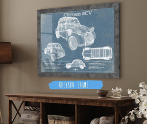 Cutler West Citroen 2CV Vintage Car Print