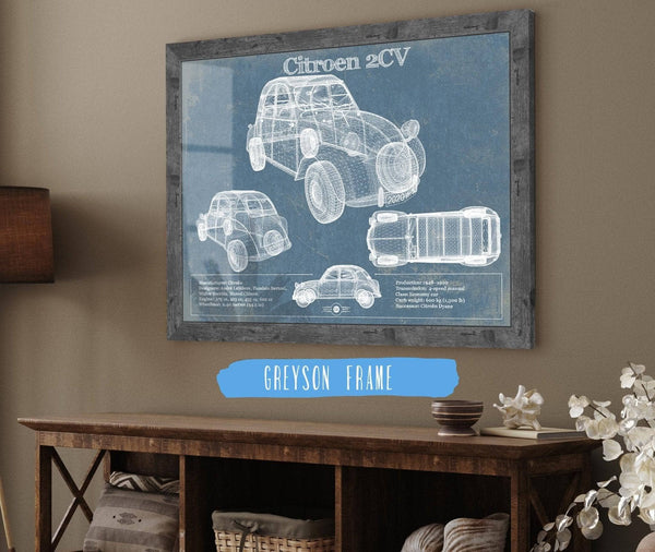 Cutler West Citroen 2CV Vintage Car Print