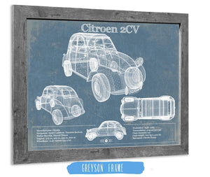 14" x 11" / Greyson Frame Cutler West Citroen 2CV Vintage Car Print