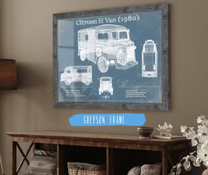 Cutler West Citroen H Van (1980) Car Blueprint Vintage Auto Print