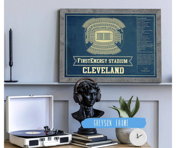 Cutler West Cleveland Browns - FirstEnergy Stadium - Vintage Football Art Print