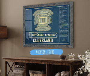 Cutler West Cleveland Browns - FirstEnergy Stadium - Vintage Football Art Print