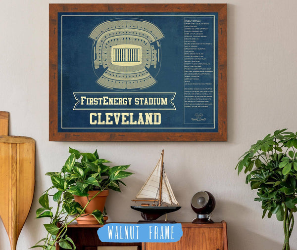Cutler West Cleveland Browns - FirstEnergy Stadium - Vintage Football Art Print
