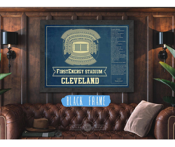 Cutler West Cleveland Browns - FirstEnergy Stadium - Vintage Football Art Print