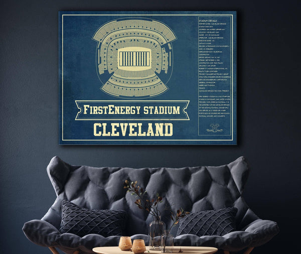 Cutler West Cleveland Browns - FirstEnergy Stadium - Vintage Football Art Print