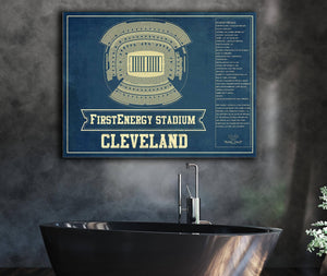 Cutler West Cleveland Browns - FirstEnergy Stadium - Vintage Football Art Print