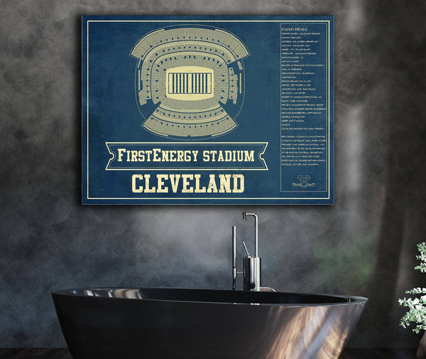 Cutler West Cleveland Browns - FirstEnergy Stadium - Vintage Football Art Print