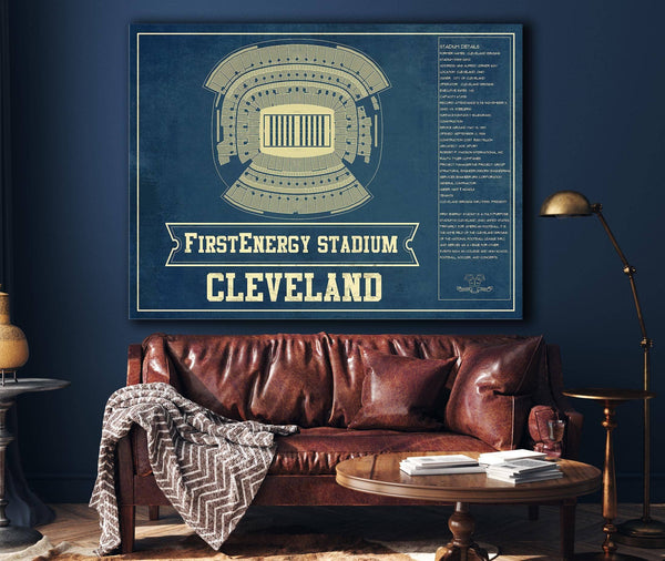 Cutler West Cleveland Browns - FirstEnergy Stadium - Vintage Football Art Print