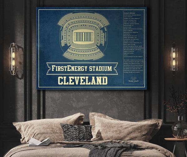 Cutler West Cleveland Browns - FirstEnergy Stadium - Vintage Football Art Print