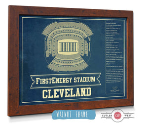 Cutler West Cleveland Browns - FirstEnergy Stadium - Vintage Football Art Print