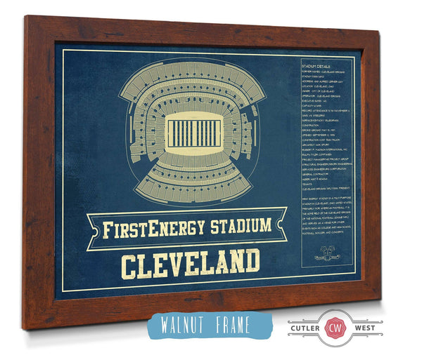 Cutler West Cleveland Browns - FirstEnergy Stadium - Vintage Football Art Print