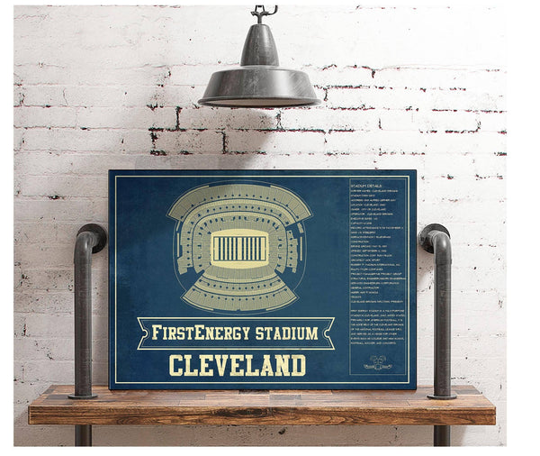 Cutler West Cleveland Browns - FirstEnergy Stadium - Vintage Football Art Print